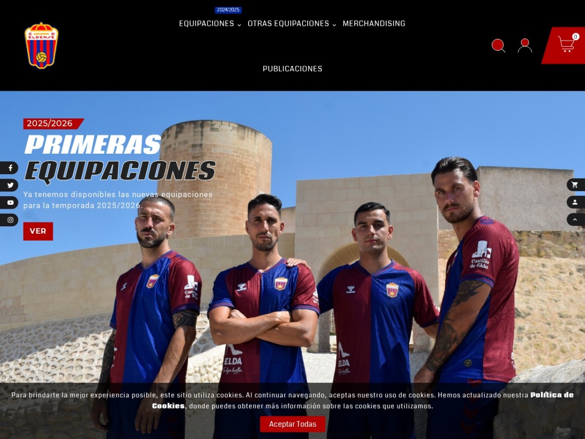 Diseño web de CD Eldense (cdeldense.store)