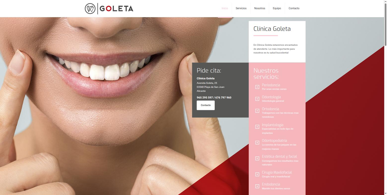 Diseño web de Clínica Goleta (clinicagoleta.es)