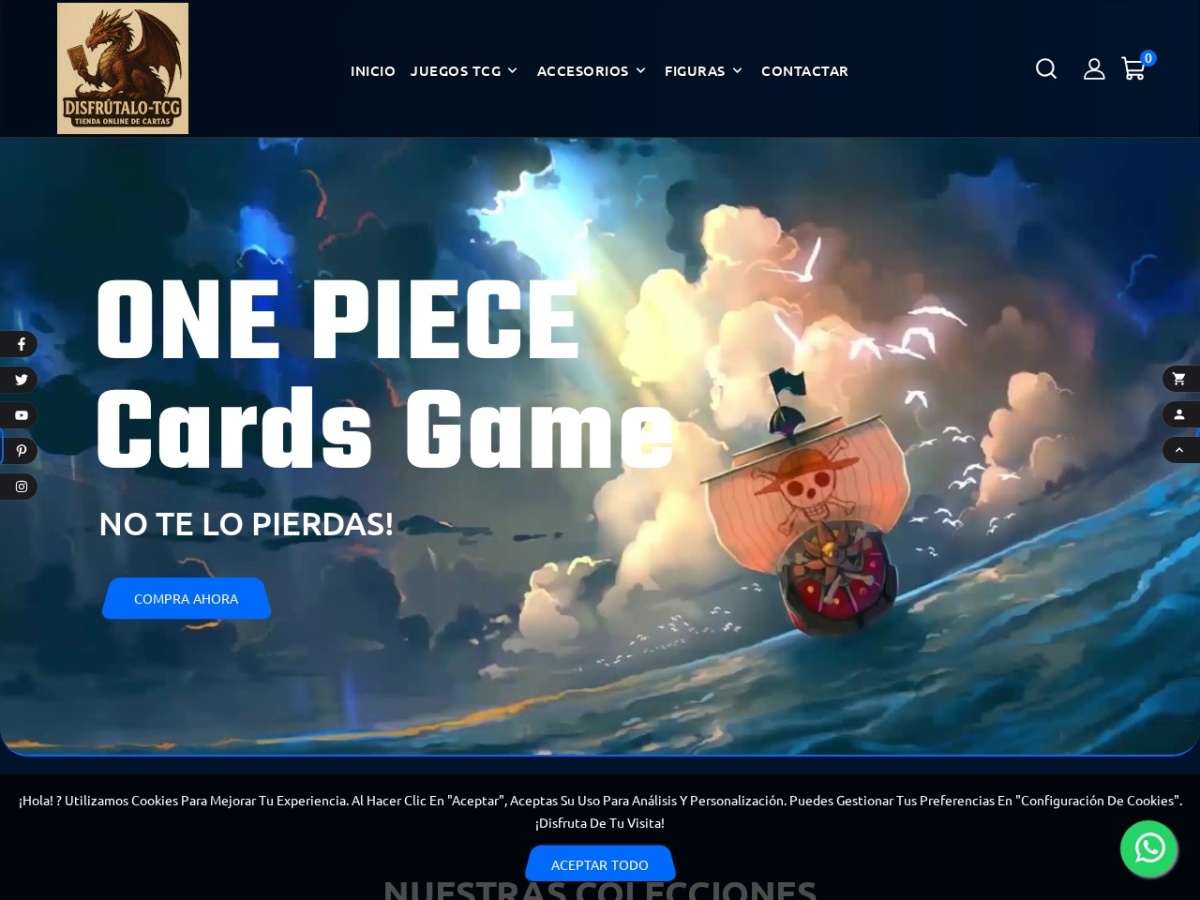 Diseño web de Disfrútalo TCG (disfrutalo-tcg.com)