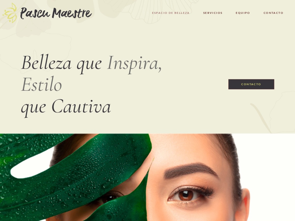 Diseño web de Espacio de Belleza Pascu Maestre (espaciodebellezapascumaestre.es)