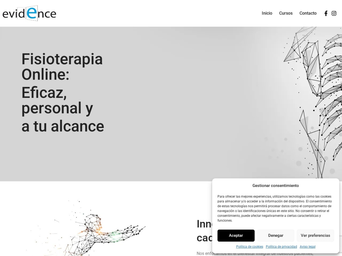 Diseño web de Evidence Institut (evidenceinstitut.com)