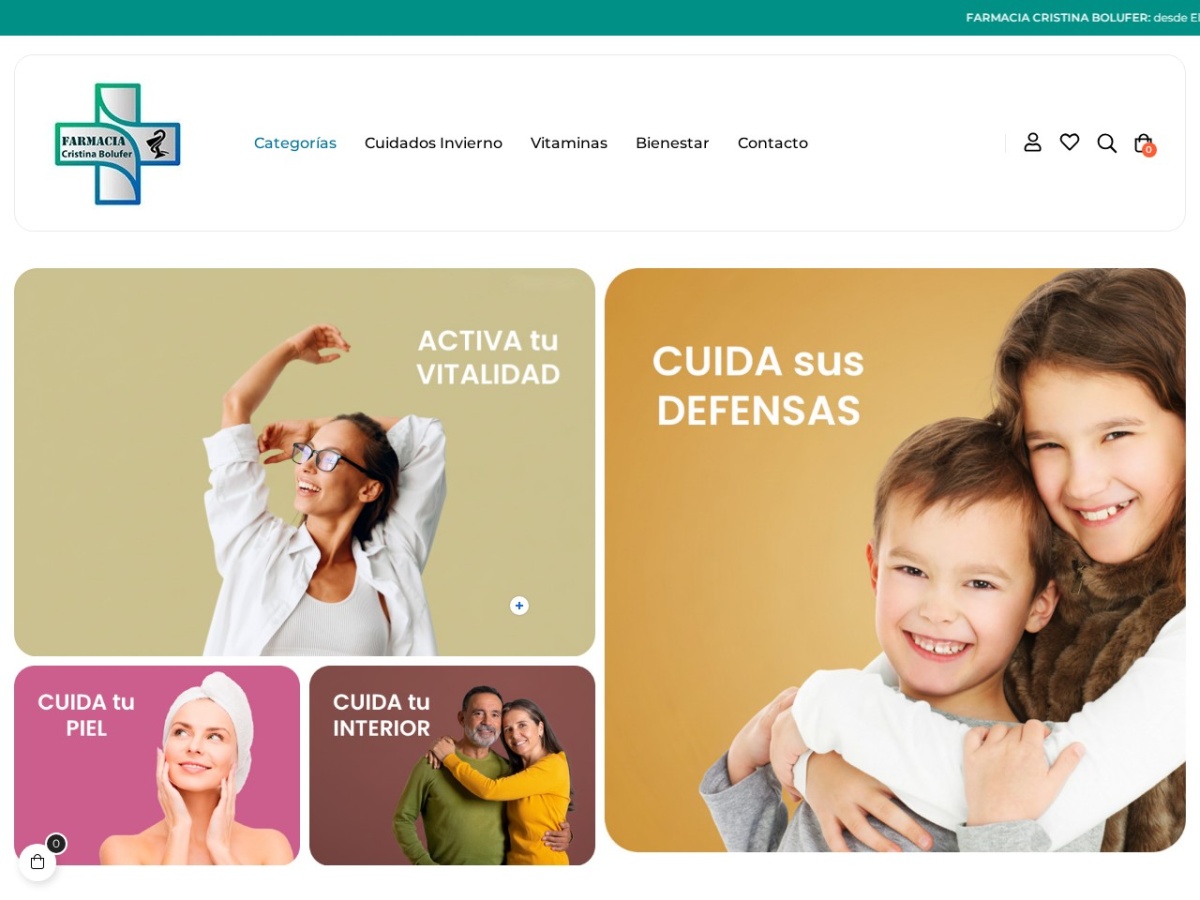Diseño web de Farmacia Cris Bolufer (farmacrisbolufer.es)