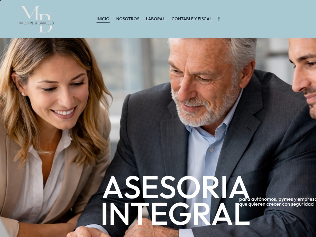 Diseño web de Maestre y Barceló Consultoría (maestreybarceloconsultoria.es)