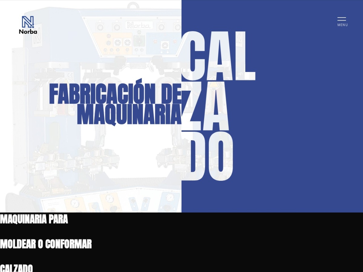 Diseño web de Maquinaria Norba (maquinarianorba.com)