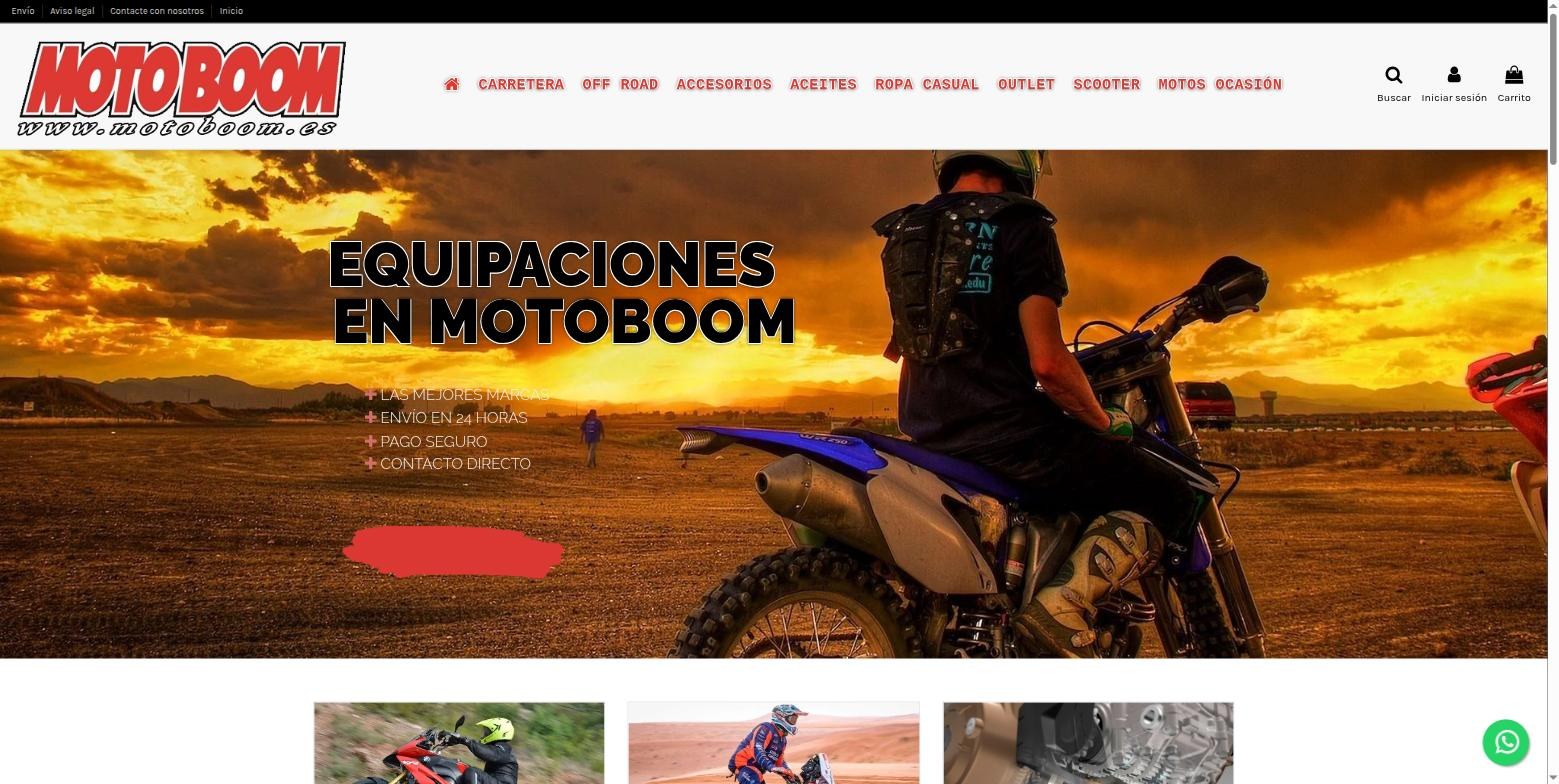 Diseño web de Motoboom (motoboom.es)