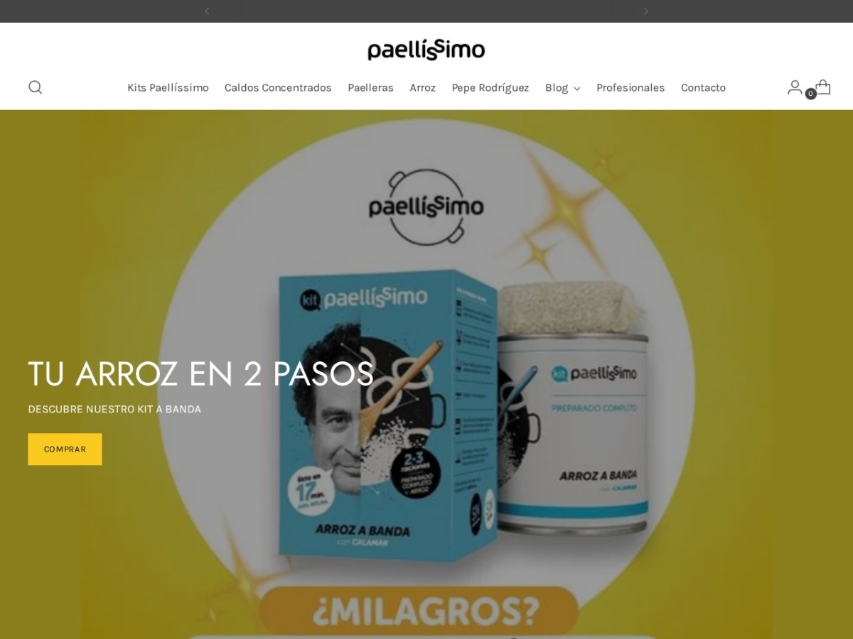 Diseño web de Paellíssimo (paellissimo.es)
