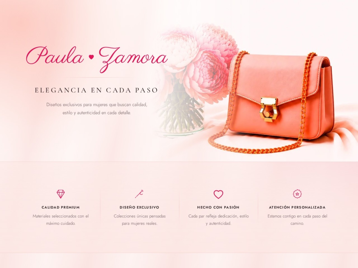 Diseño web de Paula Zamora (paulazamora.com)