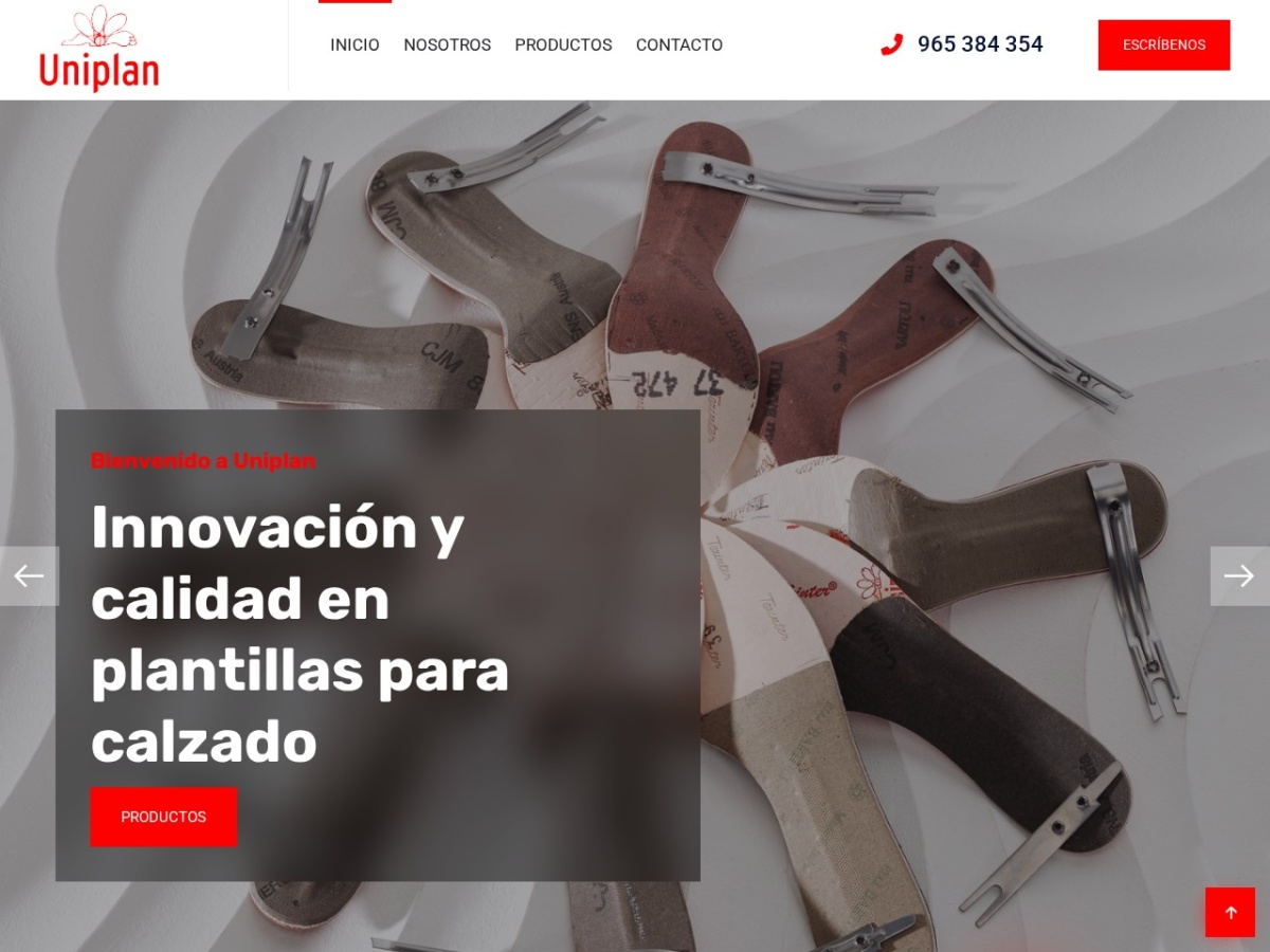 Diseño web de Plantillas Uniplan (plantillasuniplan.es)