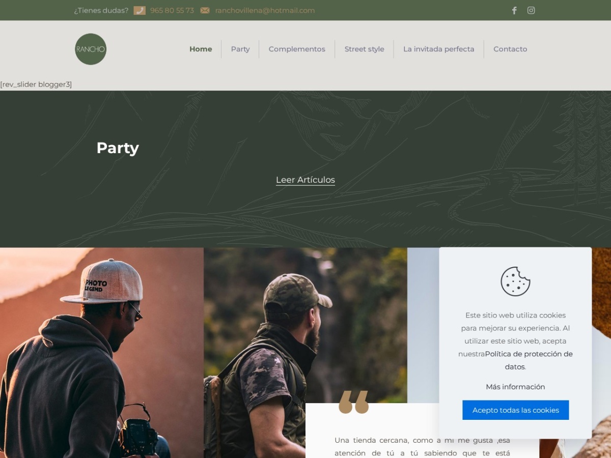 Diseño web de Rancho Villena (ranchovillena.com)