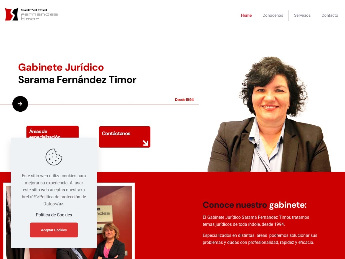Diseño web de Sarama (sarama.es)