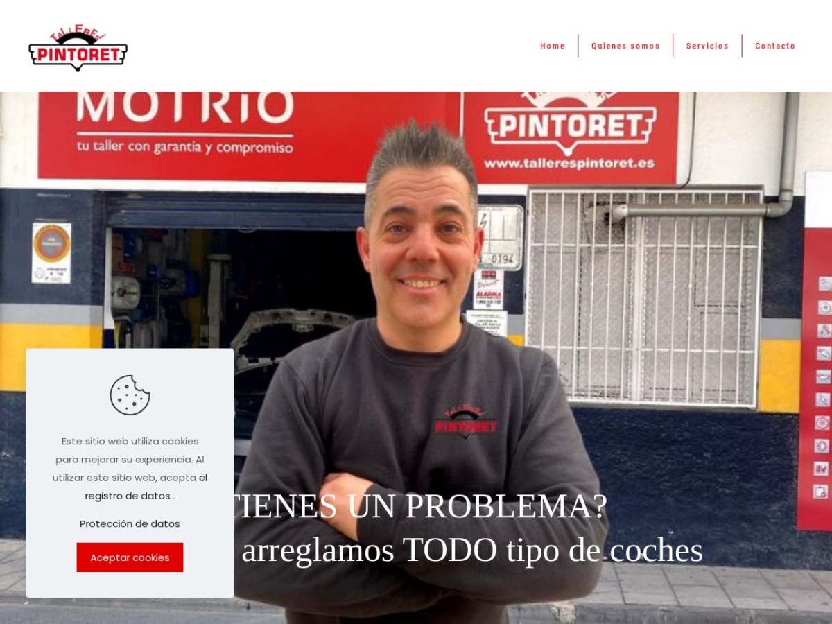 Diseño web de Talleres Pintoret (tallerespintoret.es)